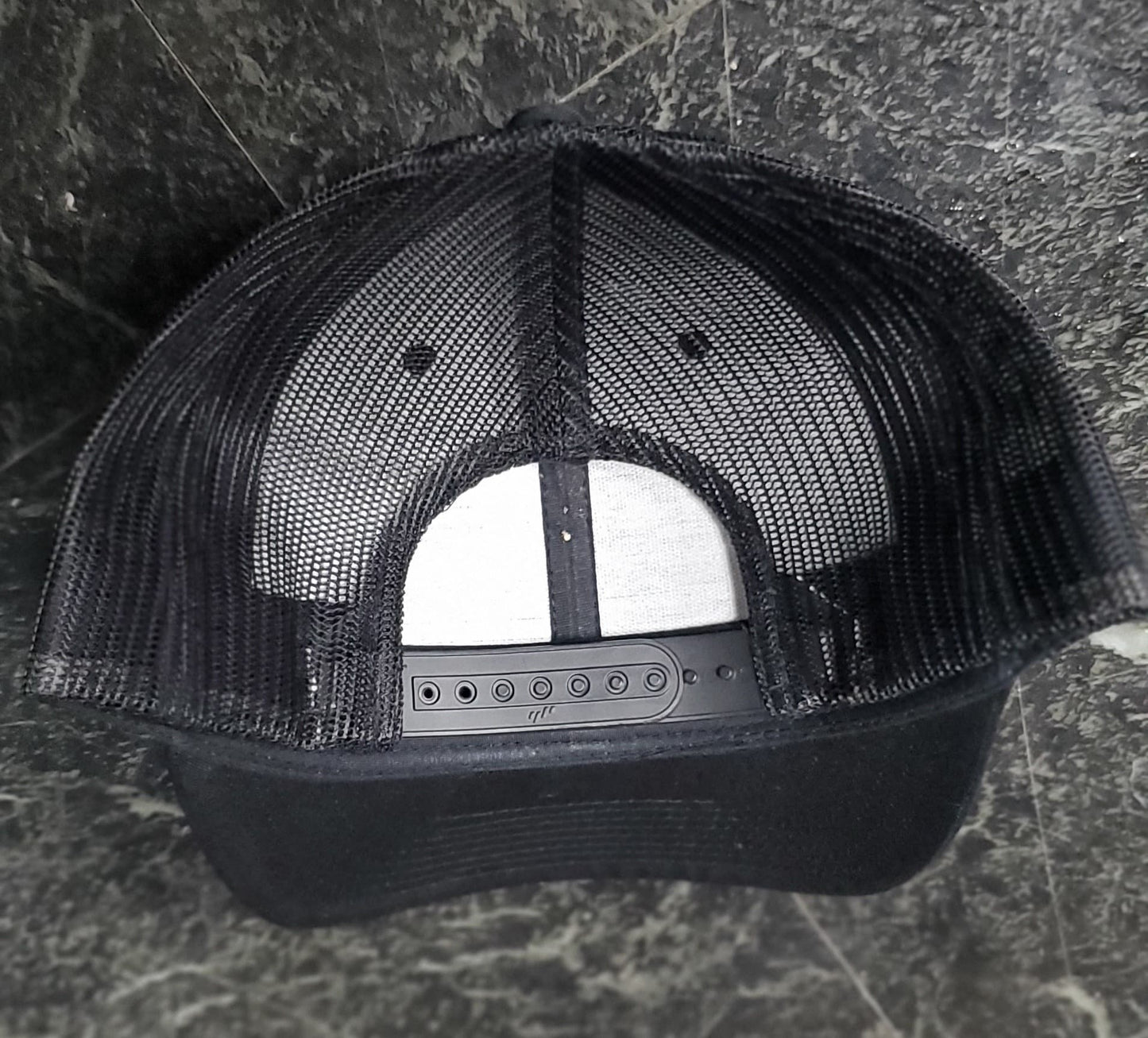 Mid America Kustoms Black Snapback Trucker Hat MAK Logo