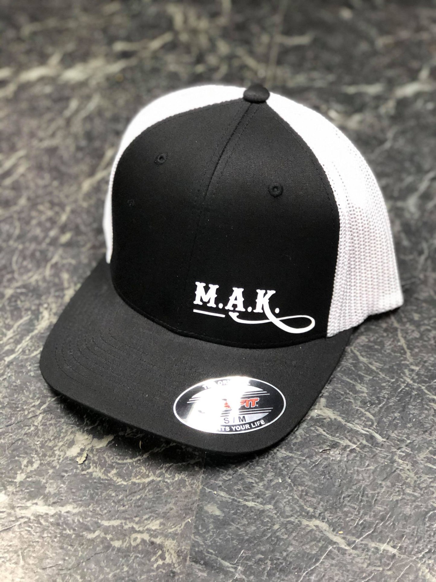 Mid America Kustoms Fitted Trucker Hat MAK Logo